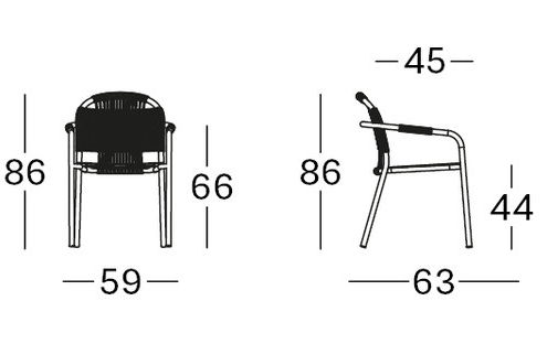 dimensions_fauteuil repas_cleo_sheppard_empilable